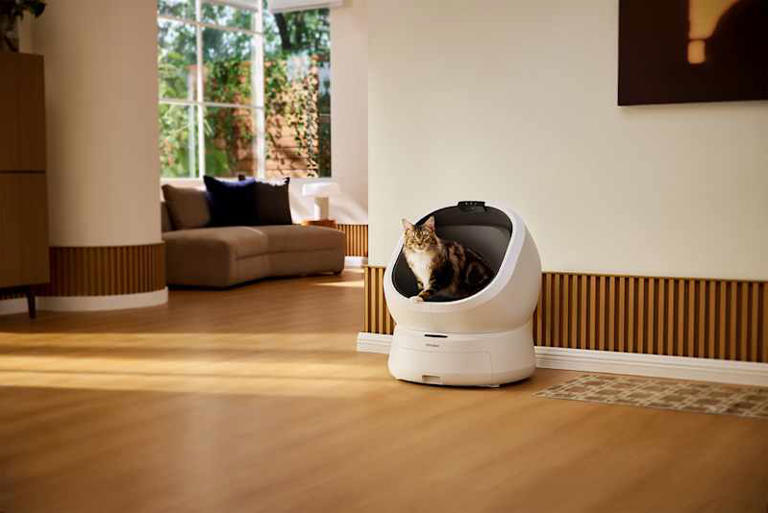 aimi cat litter box OMCPET M3 Smart Litter Box  Extra-Large, Waterproof & Antibacterial