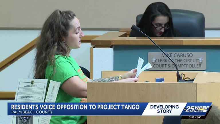 Palm Beach County residents raise concerns over proposed AI data center
