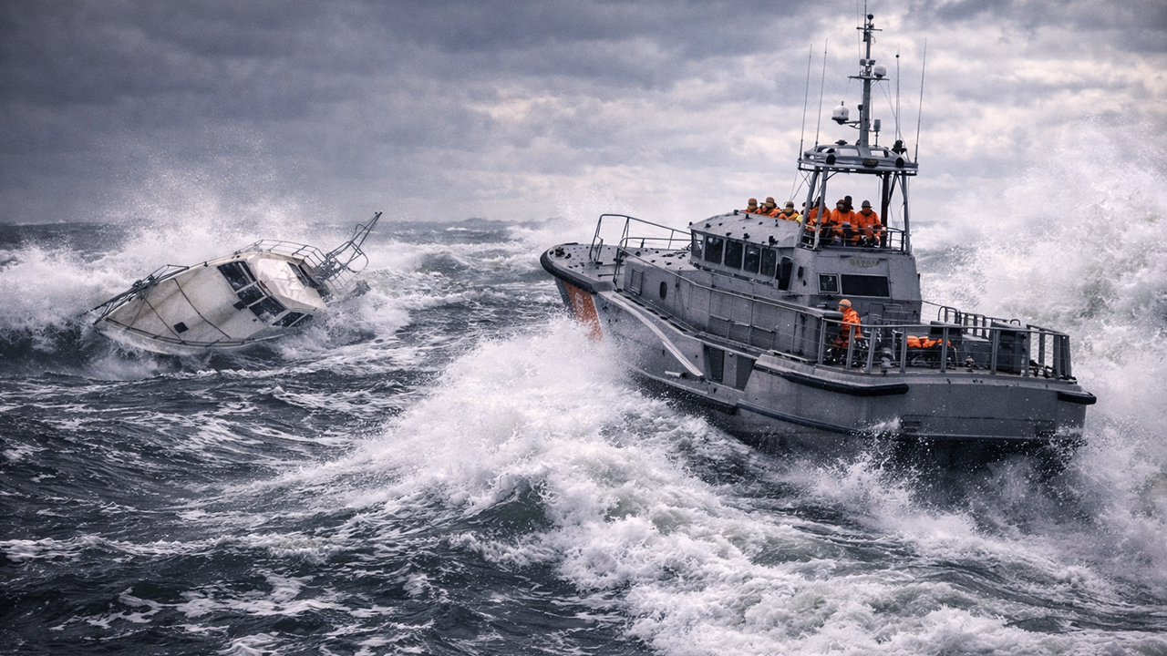 Why the Coast Guard’s toughest rescue boat ended up saving a stolen yacht