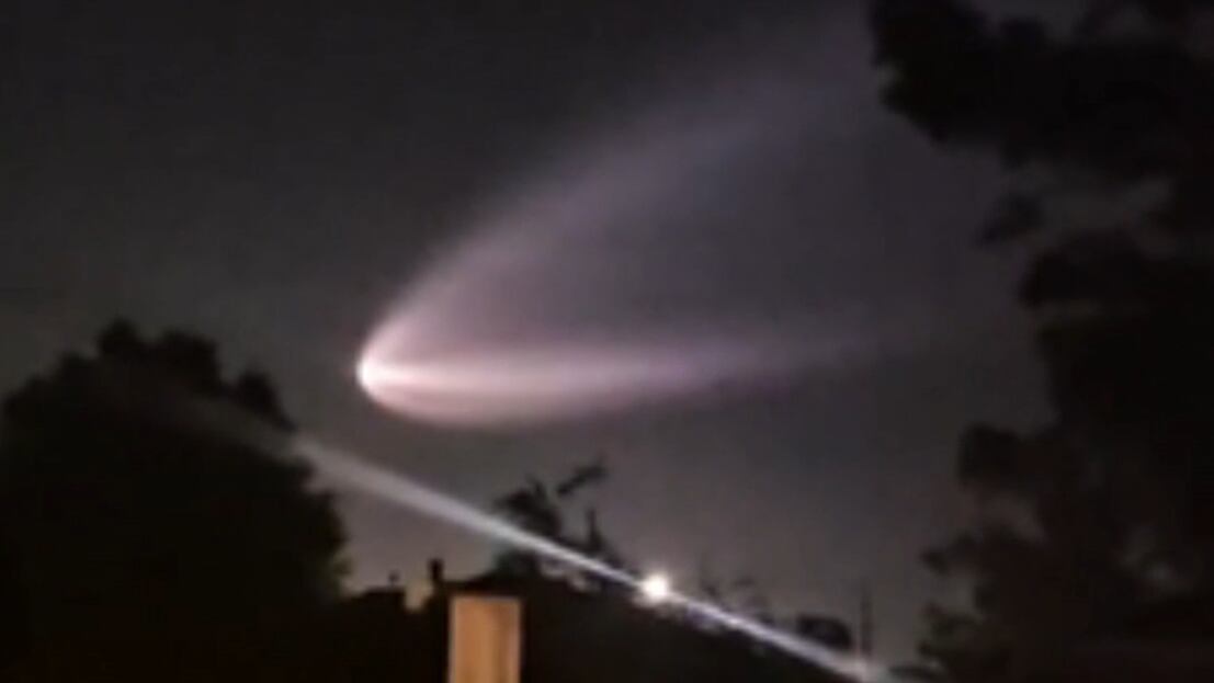 SpaceX rocket launch lights up the sky over CSRA