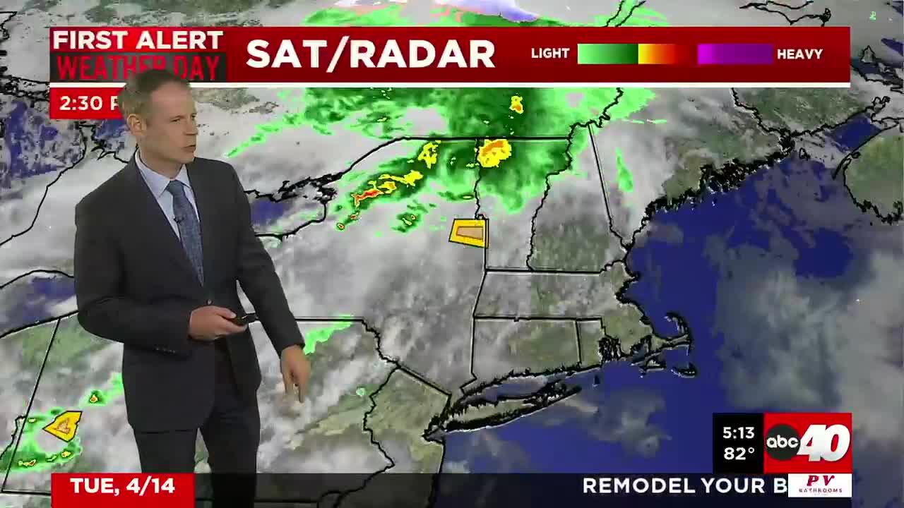 Severe storms moving through parts of western Mass.