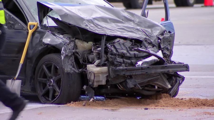 Possible fugitive arrested after crashing into multiple vehicles ...