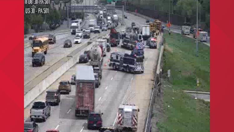 Box truck driver cited after 7-vehicle crash on Route 30 injures 6 people