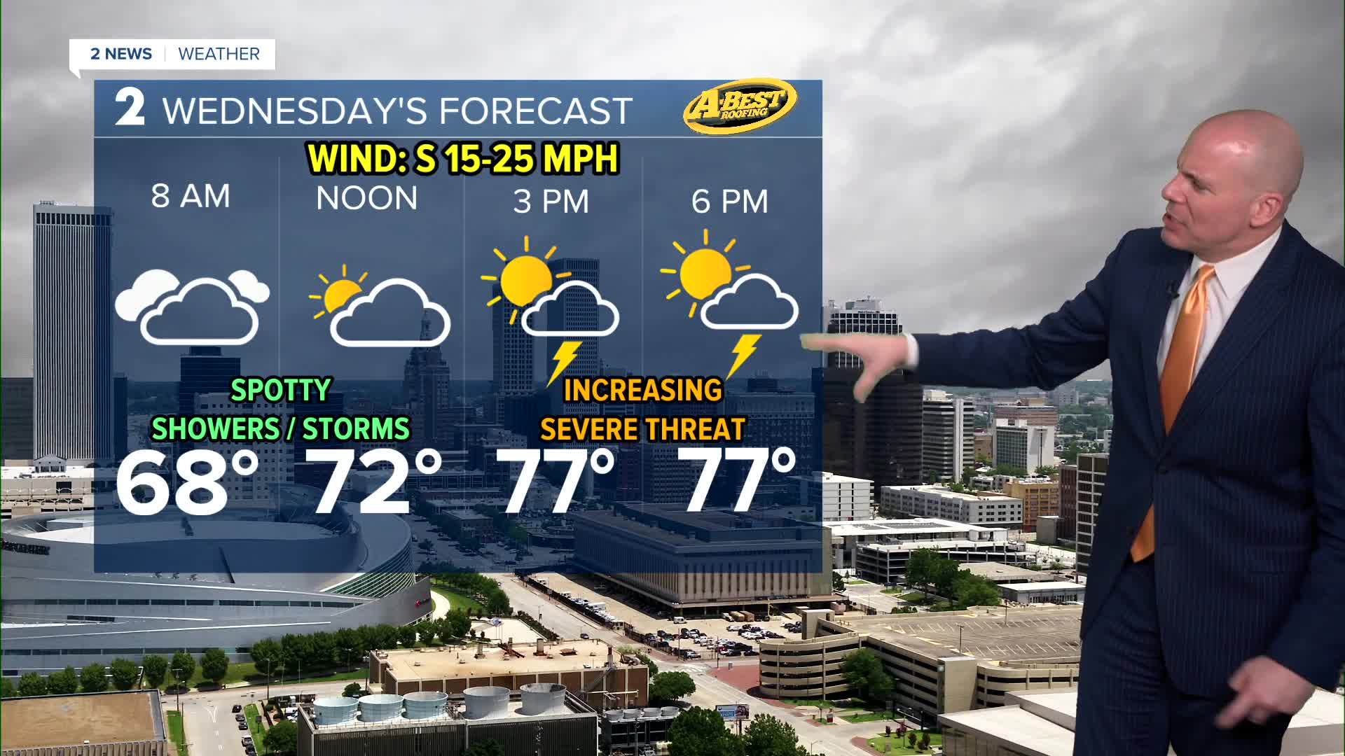 Strong to severe storms possible tonight