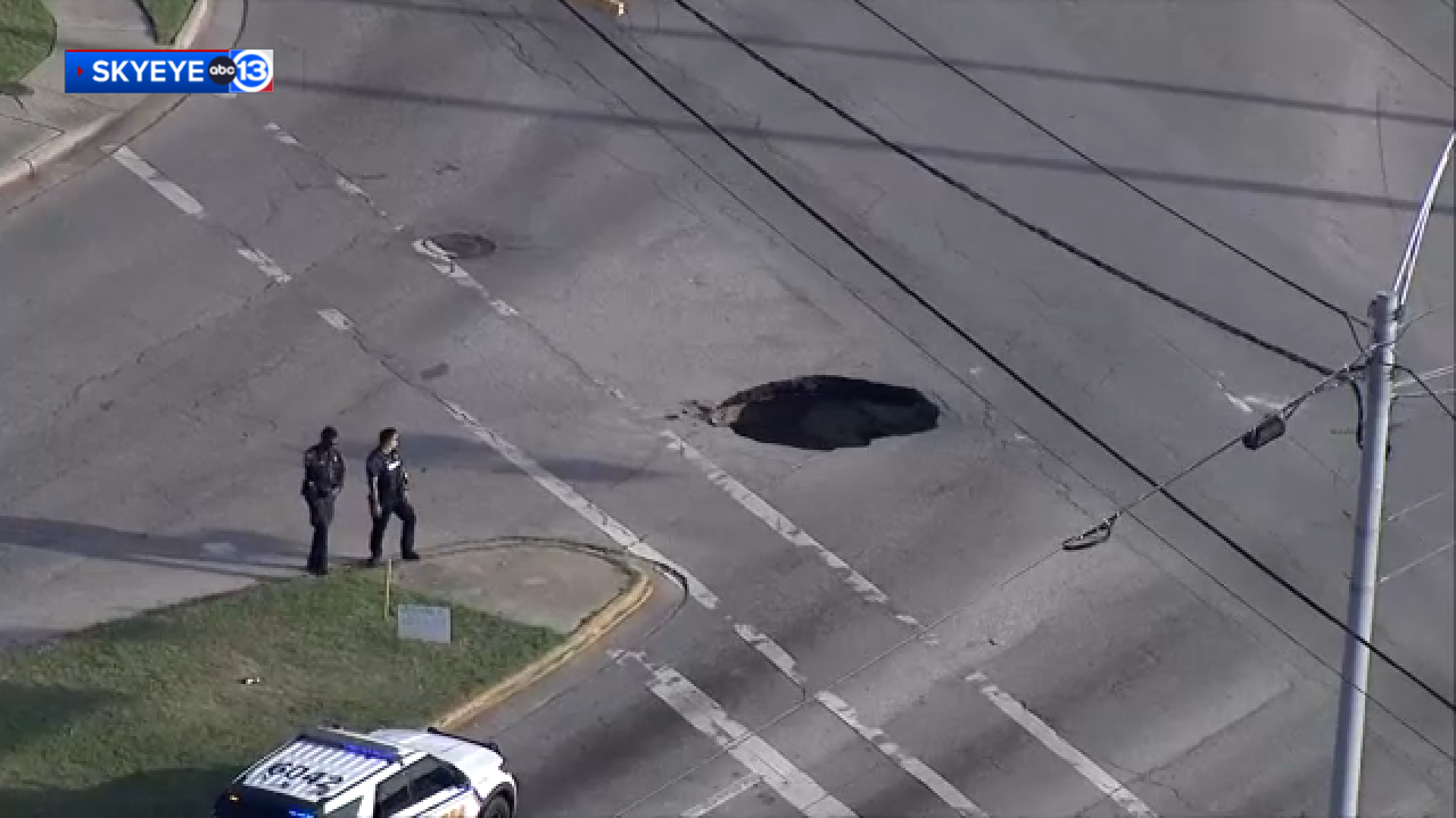 2 rushed to hospital after car strikes sinkhole in northwest Harris ...