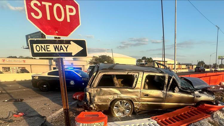 Clearwater man ejected from car, hospitalized after crashing at high ...