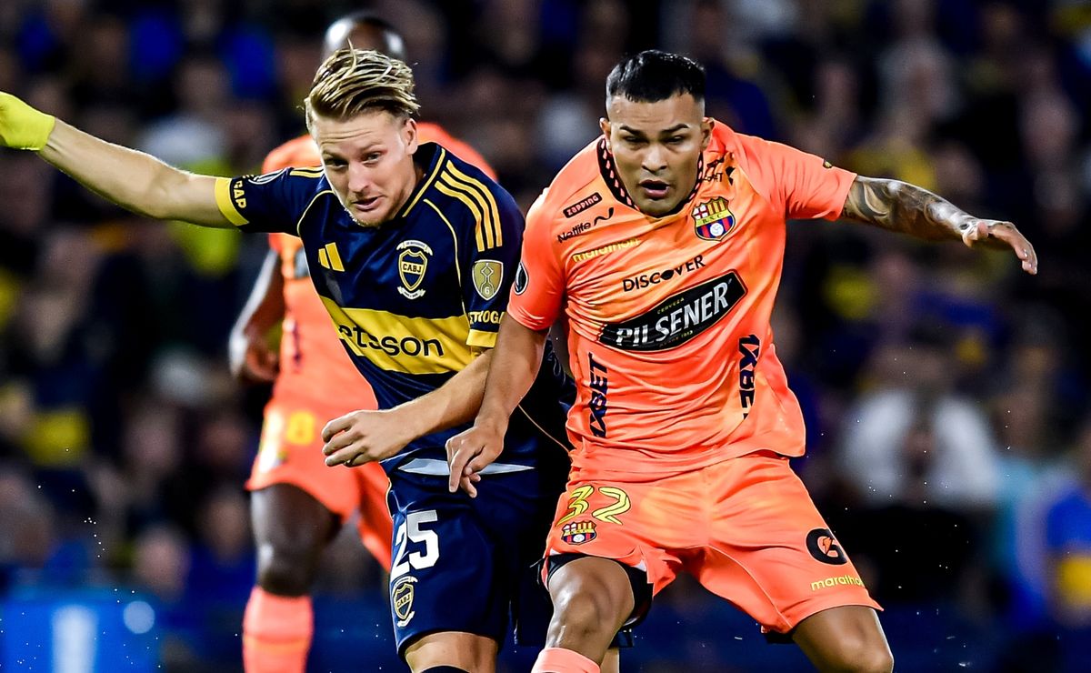 Los puntajes de Boca vs. Barcelona de Ecuador por la Copa Libertadores  2026: jugador x jugador