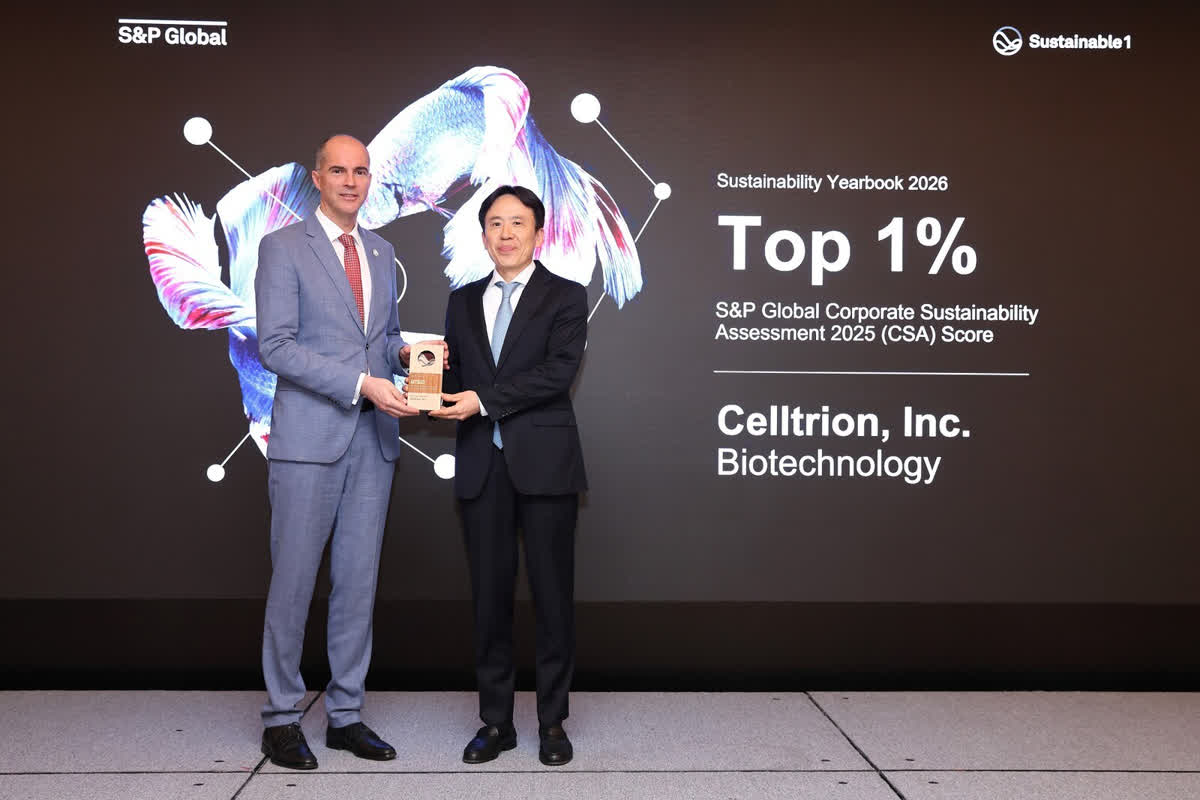 셀트리온, 생명공학 부문 ESG 평가 국내 유일 상위 1% 선정