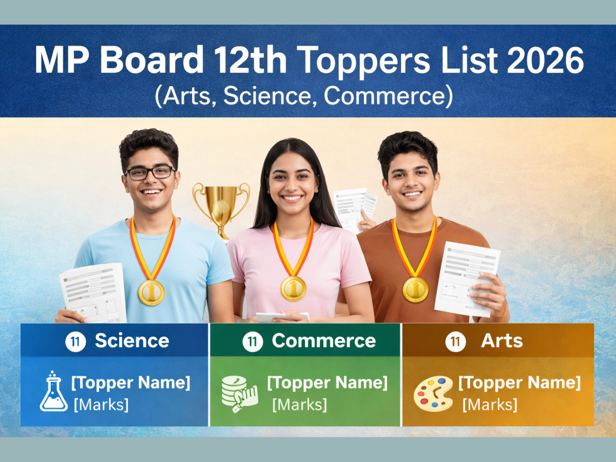 MP Board 12th toppers list 2026: Arts, science, commerce toppers’ names ...
