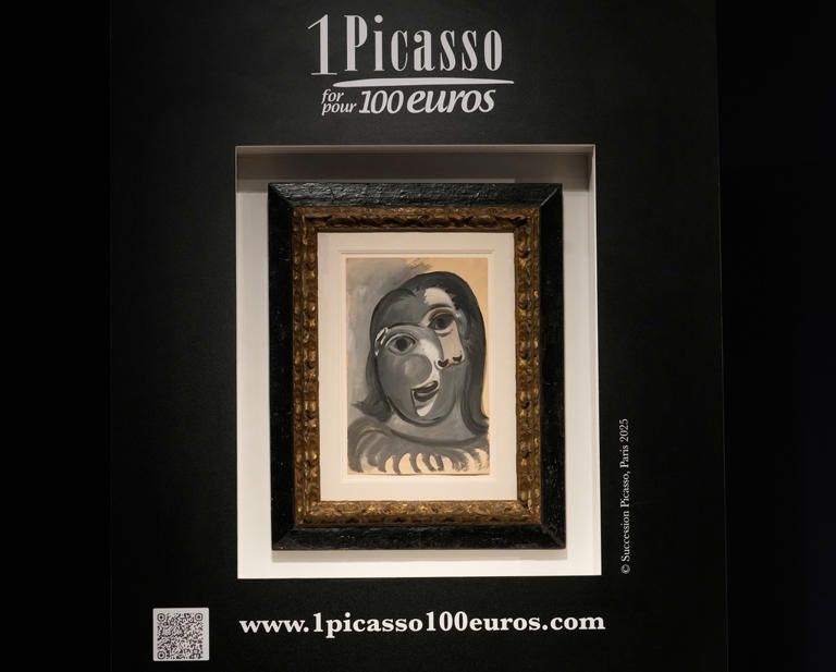 Raffle winner thrilled to claim a $1 million Picasso with a $117 ticket