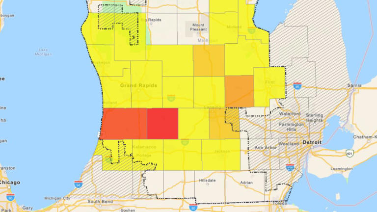 Thousands without power in West Michigan amid storms