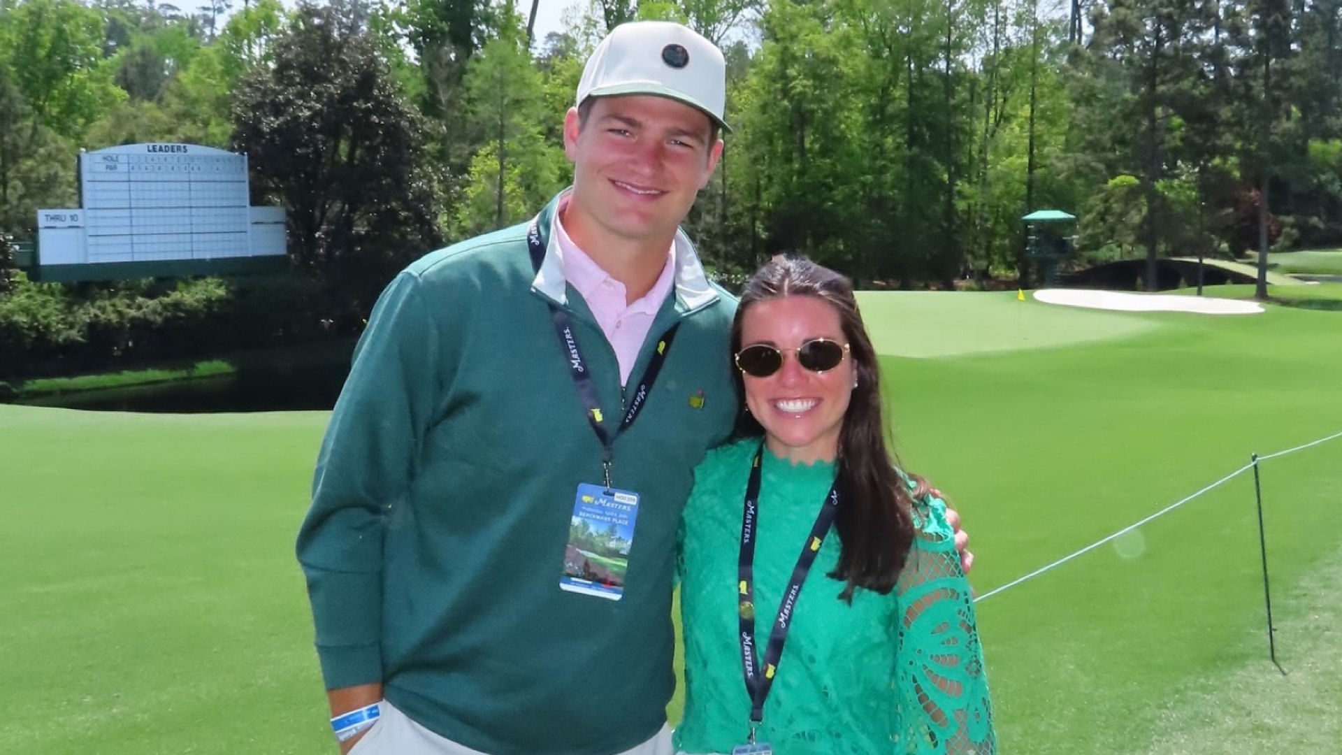 Patriots QB Drake Maye and wife Ann were special guests at the 2026 Masters