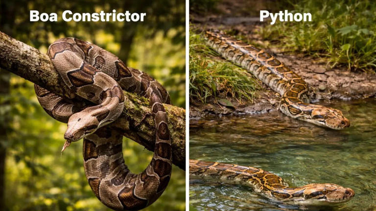 Python vs boa constrictor: How these lookalike snakes differ in anatomy ...