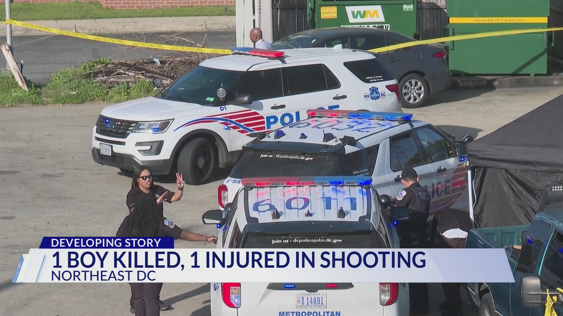 Boy dead, second critically hurt after shooting in Northeast DC