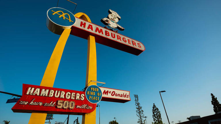 The 1955 price of a McDonald's hamburger is nowhere near what it costs ...