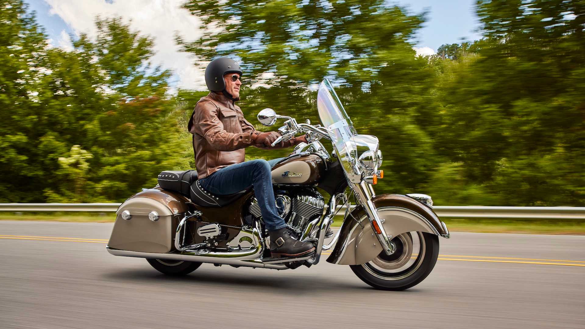 2026 Indian Springfield on the road front third quartger view