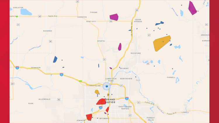 Thousands without power as severe storms hit West Michigan Tuesday ...