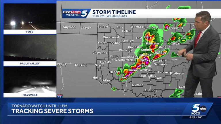 Timeline: Oklahoma to see risk for tornadoes, severe thunderstorms ...