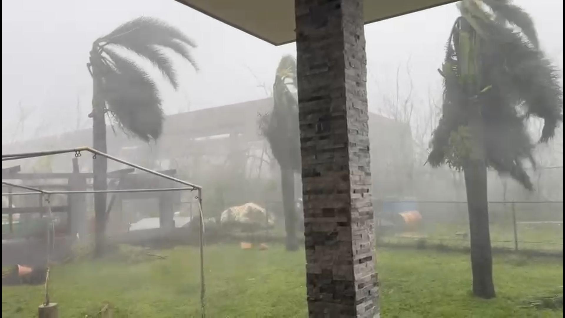 Powerful winds from Super Typhoon Sinlaku continue to impact US islands ...