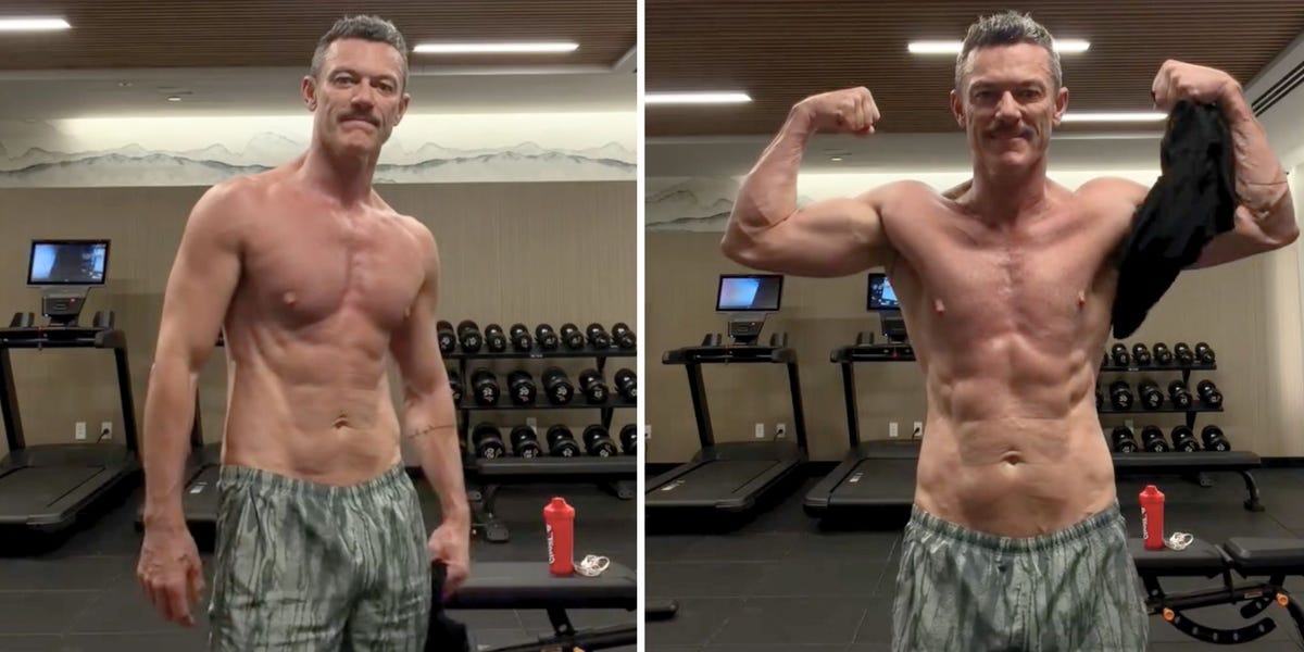 Luke Evans shows off lean physique at 46 – use his 9-move workout for ...