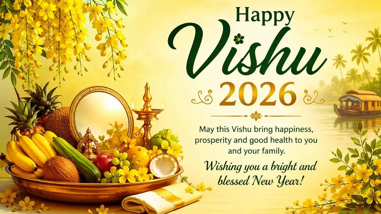 Happy Vishu 2026: Top 60 wishes, images, quotes, messages, greetings to ...