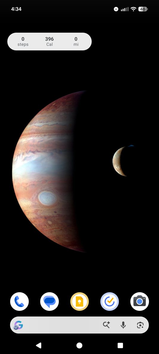 A small Google Fit widget. 