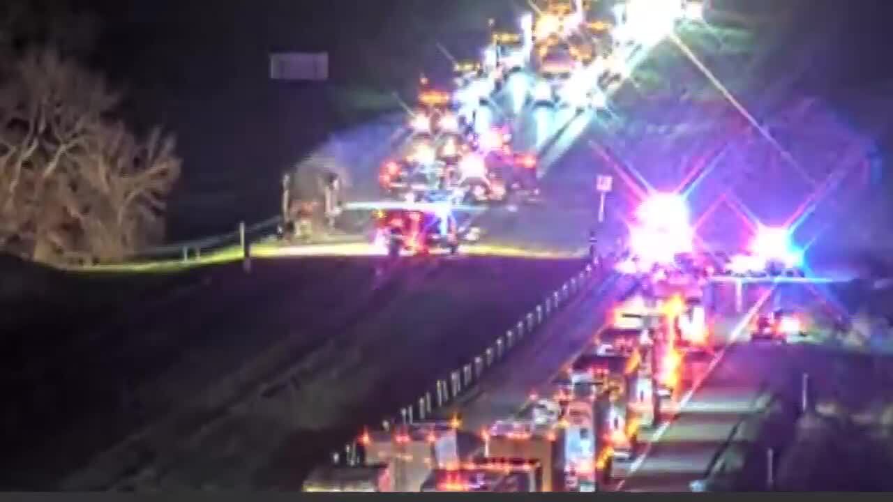 Emergency crews respond to semi-trailer fire on I-80 in Iowa