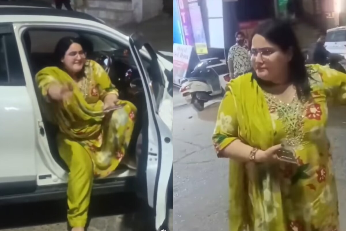 Drunk woman blocks busy Hisar road, abuses public, and boasts about her ...