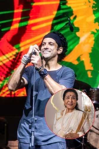 Farhan Akhtar pays tribute to Asha Bhosle at concert, granddaughter ...