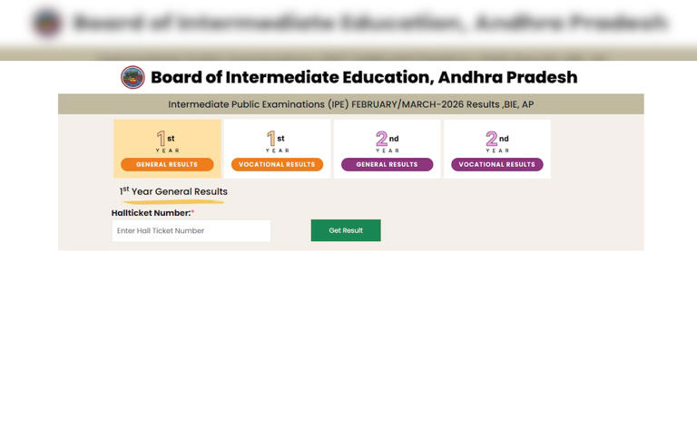 AP inter 1st & 2nd year exam results 2026 out at bie.ap.gov.in. Check ...