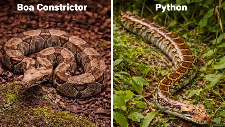 Python vs boa constrictor: How these lookalike snakes differ in anatomy ...
