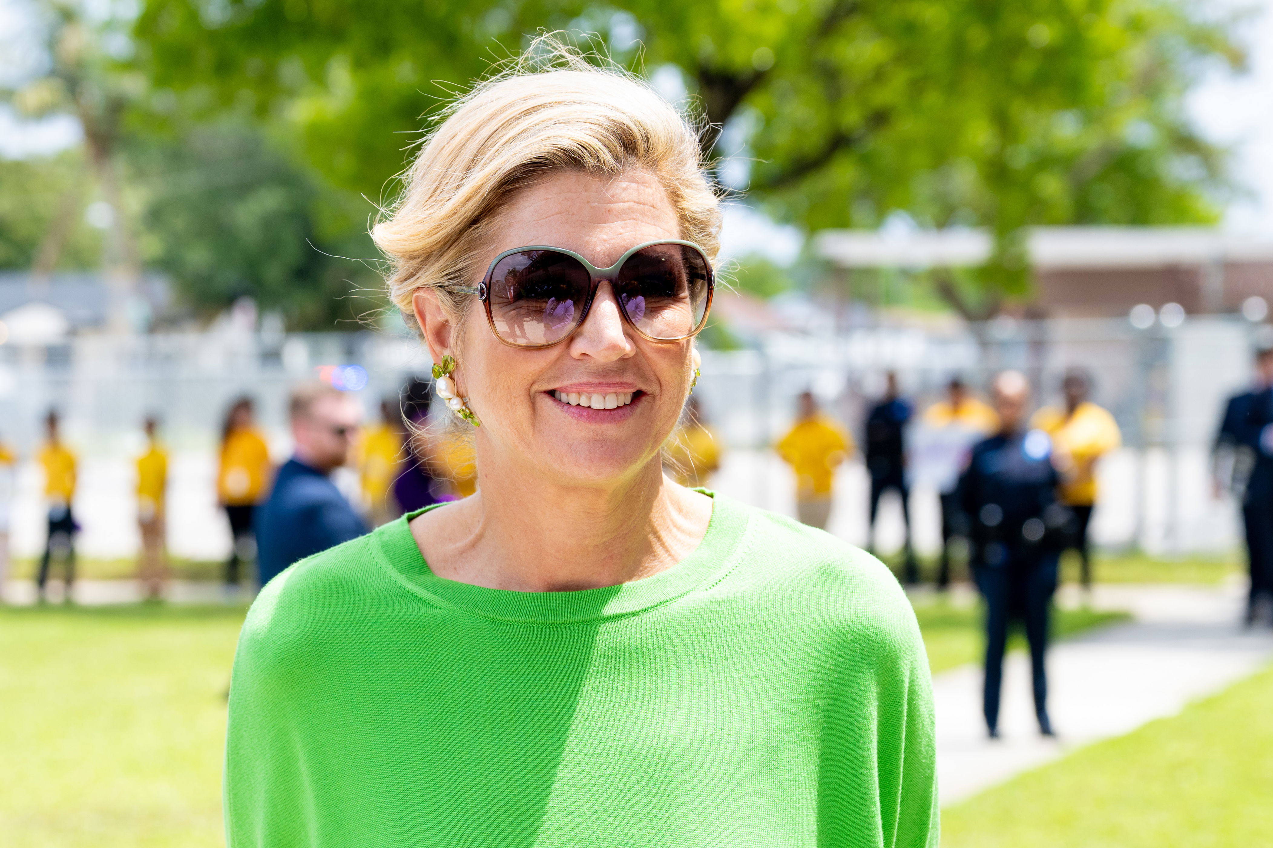 Zingende koningin: Máxima steelt de show in Miami (en recycled een ...