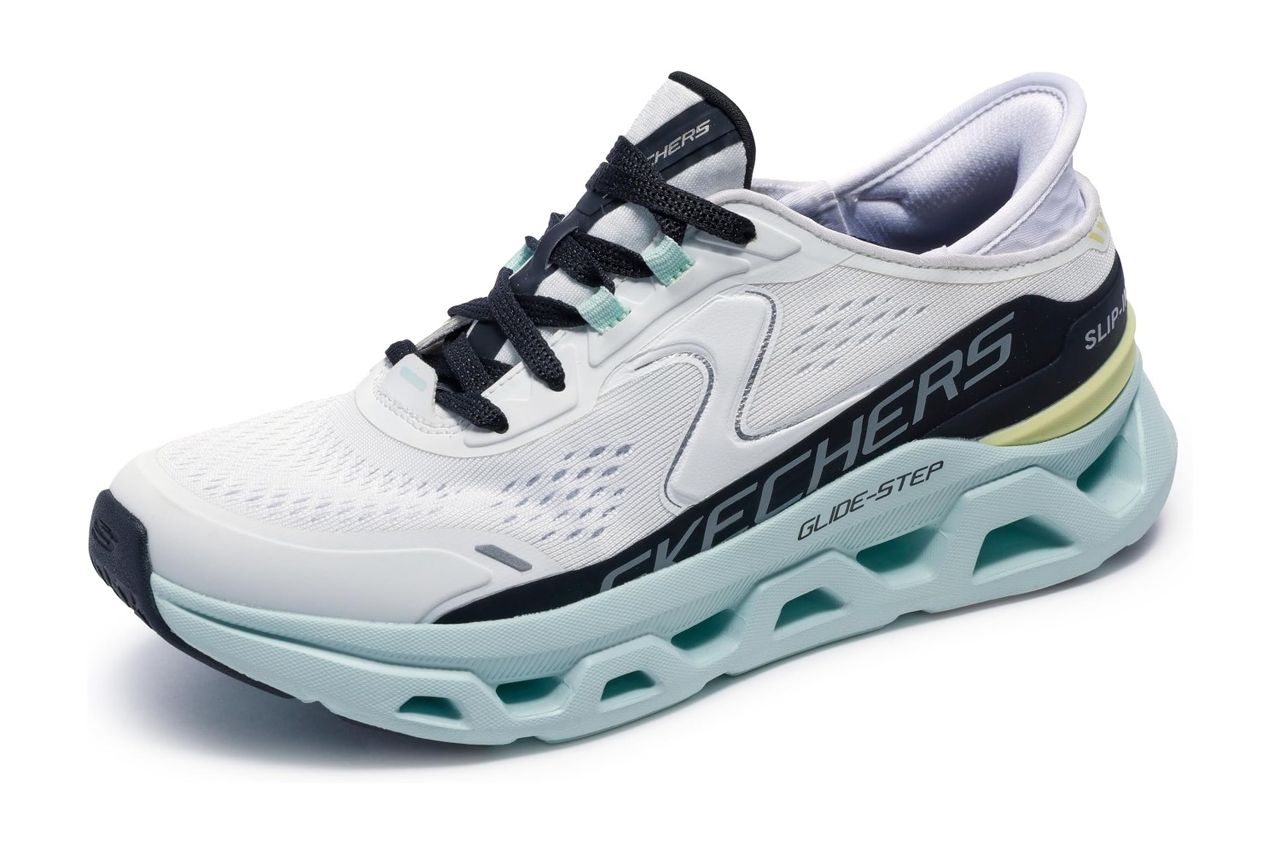 Amazon Skechers Women's Glide-Step Atlus Hands Free Slip-ins Sneaker