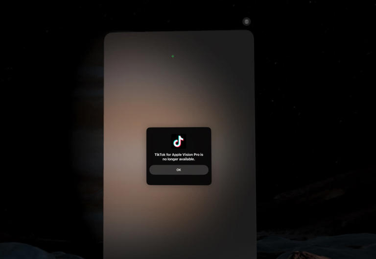 L’application TikTok pour Vision Pro ne fonctionne déjà plus