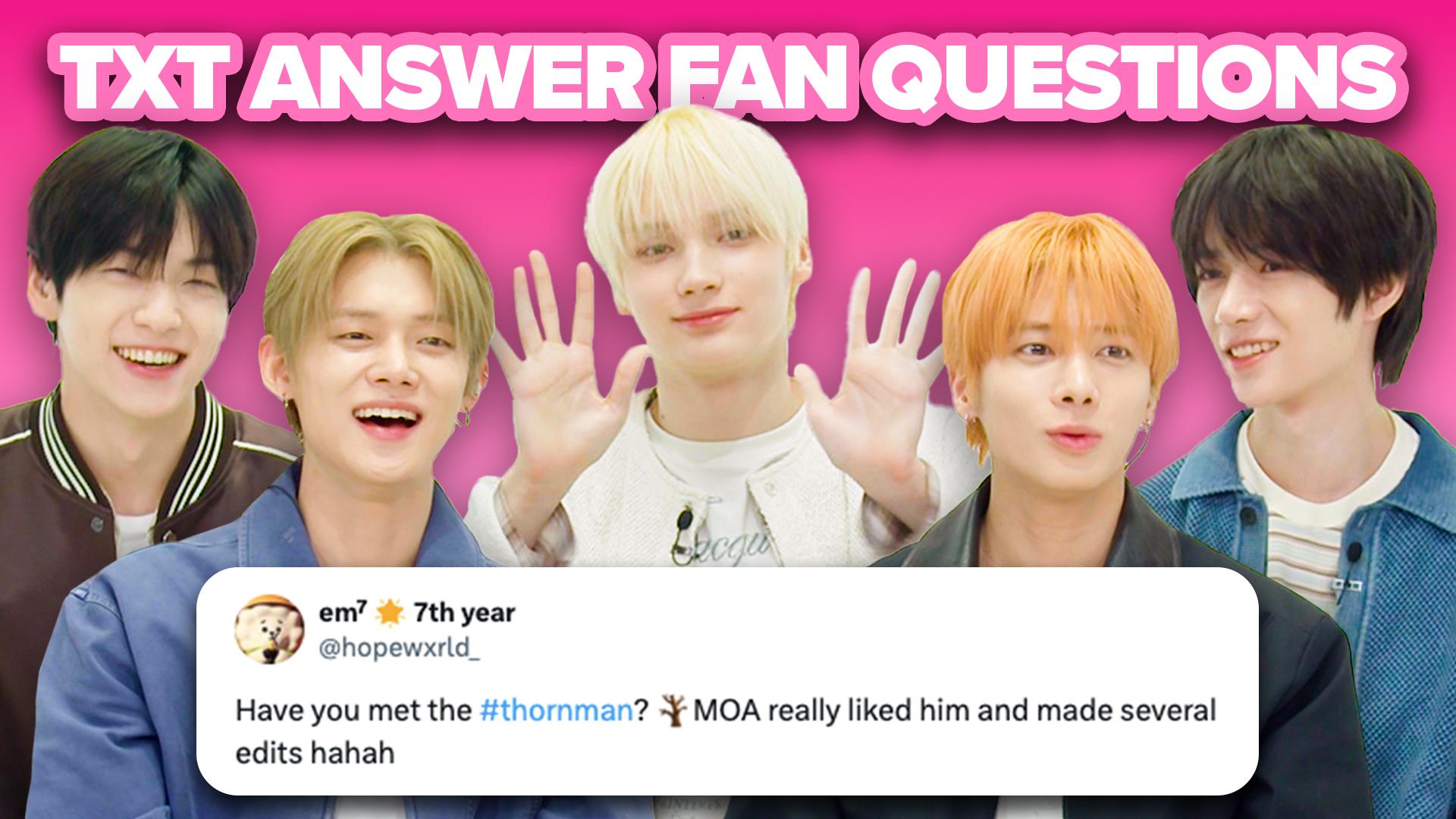 TXT answer fan questions