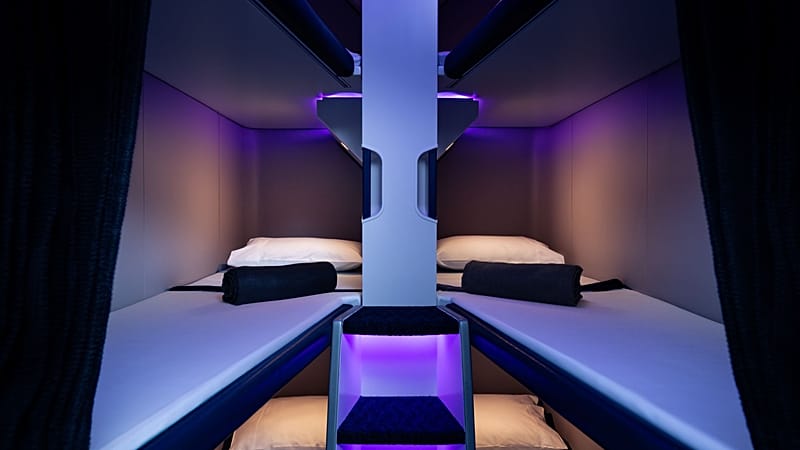 This airline is launching bunk bed sleep pods you can book on ultra ...