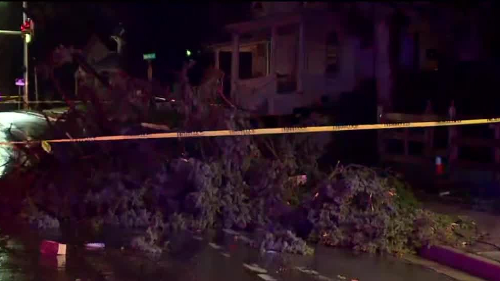 Strong storms overnight leave behind damage across metro Detroit