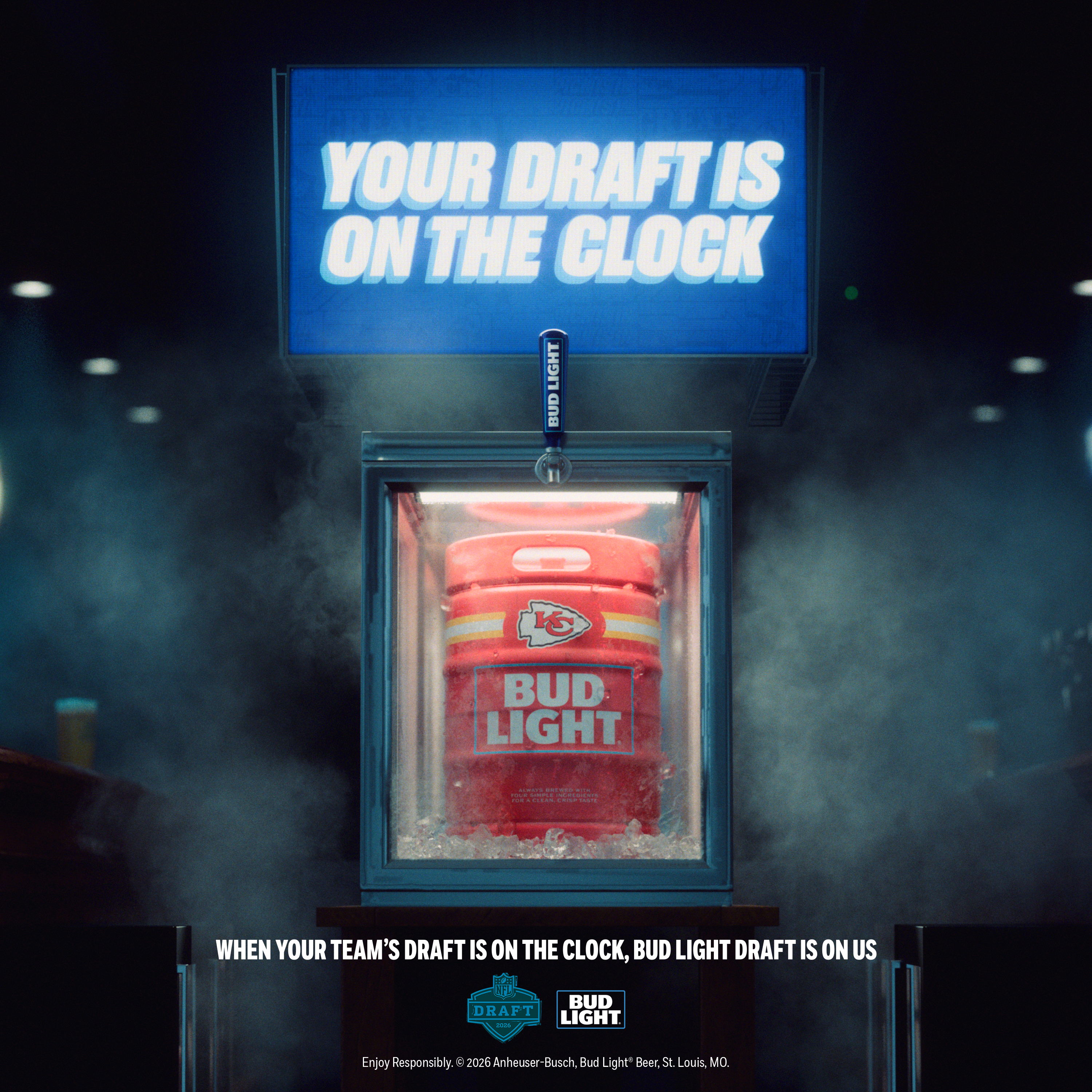 Bud Light put drafts 'On the clock' for the KC Chiefs' 2026 NFL Draft