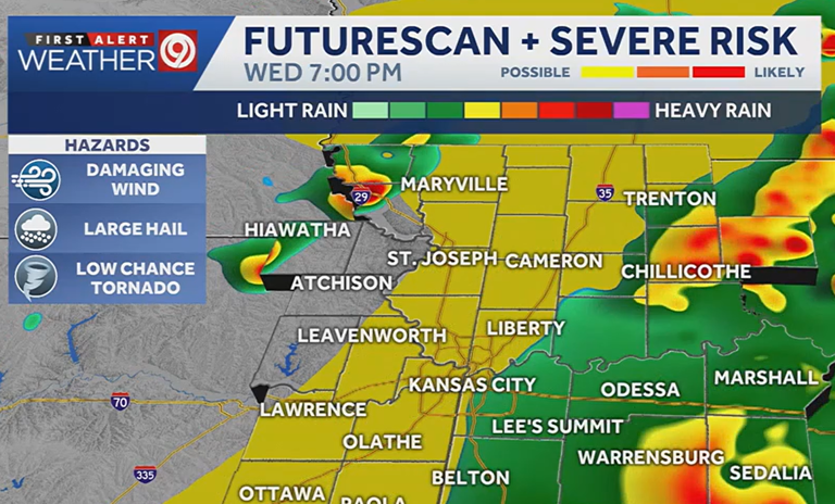 Kansas City weather: Severe risk returns Wednesday afternoon