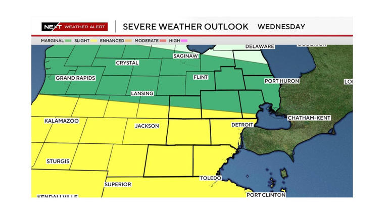 Another round of severe weather possible for Southeast Michigan on ...