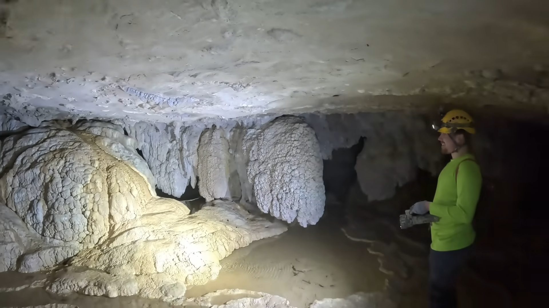 A massive borehole cut into the mountain - then it turned into a cave maze