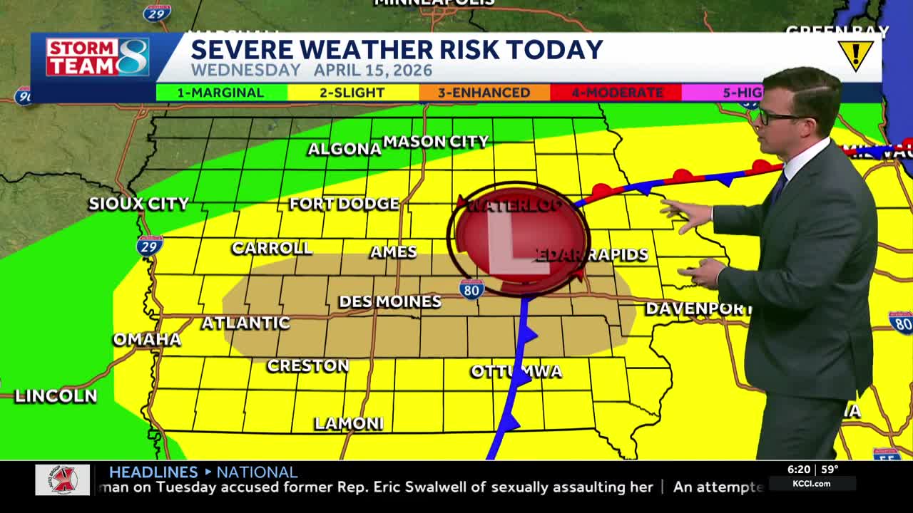 Iowa weather: Severe weather threat returns today and Friday