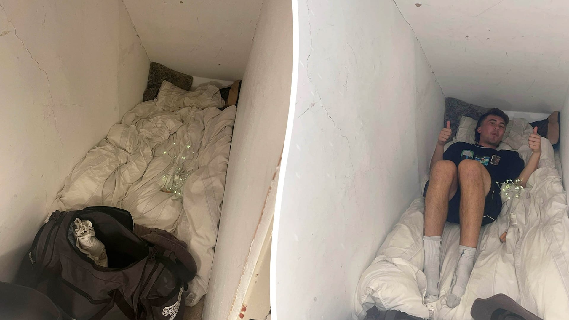 Man lived in cupboard for 5 months after struggling to find affordable ...