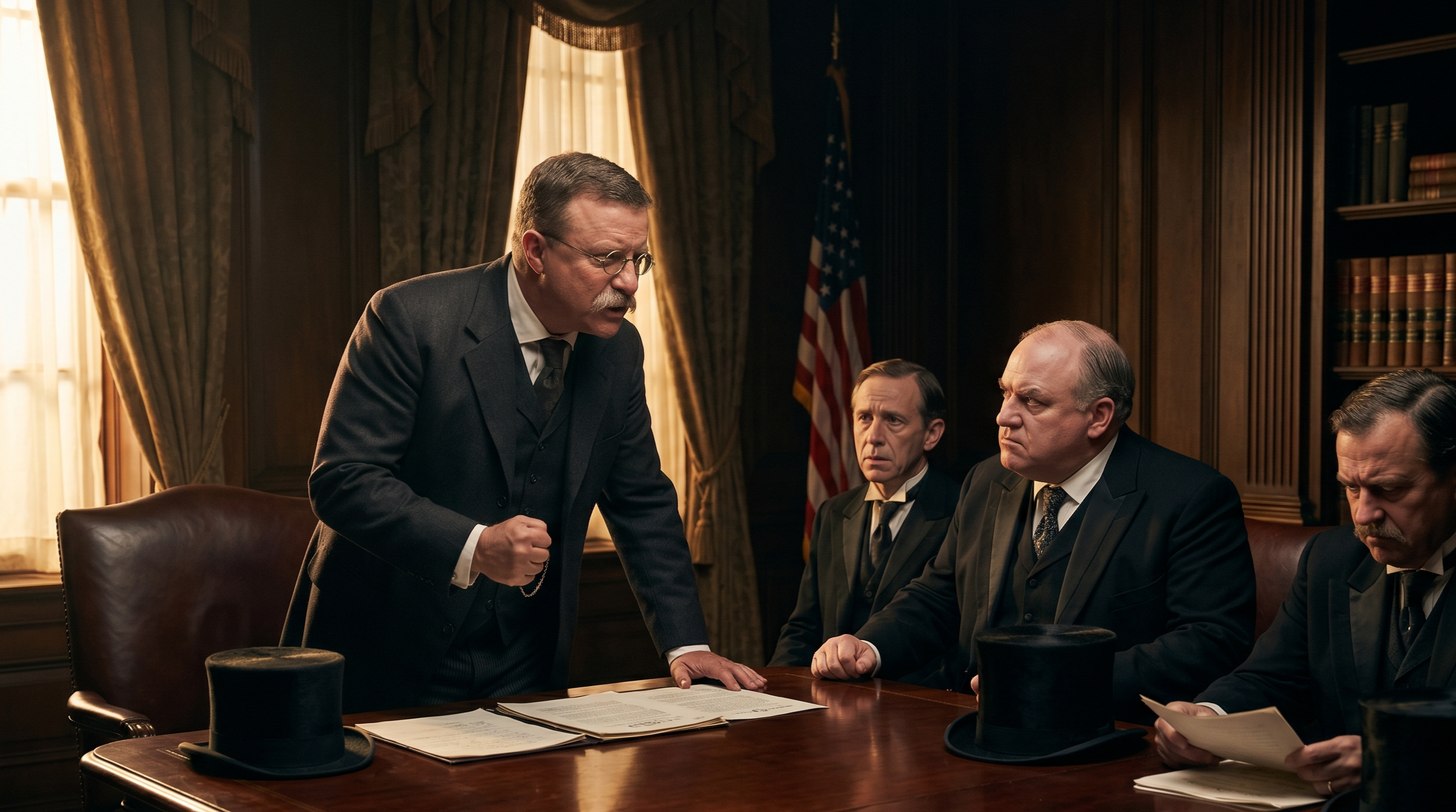 This video shows how Roosevelt took on the most powerful men in America
