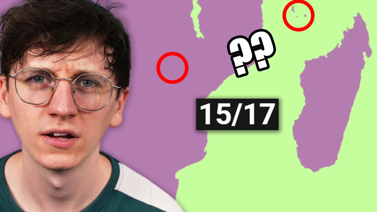 Completing blind map snippet quizzes on Sporcle