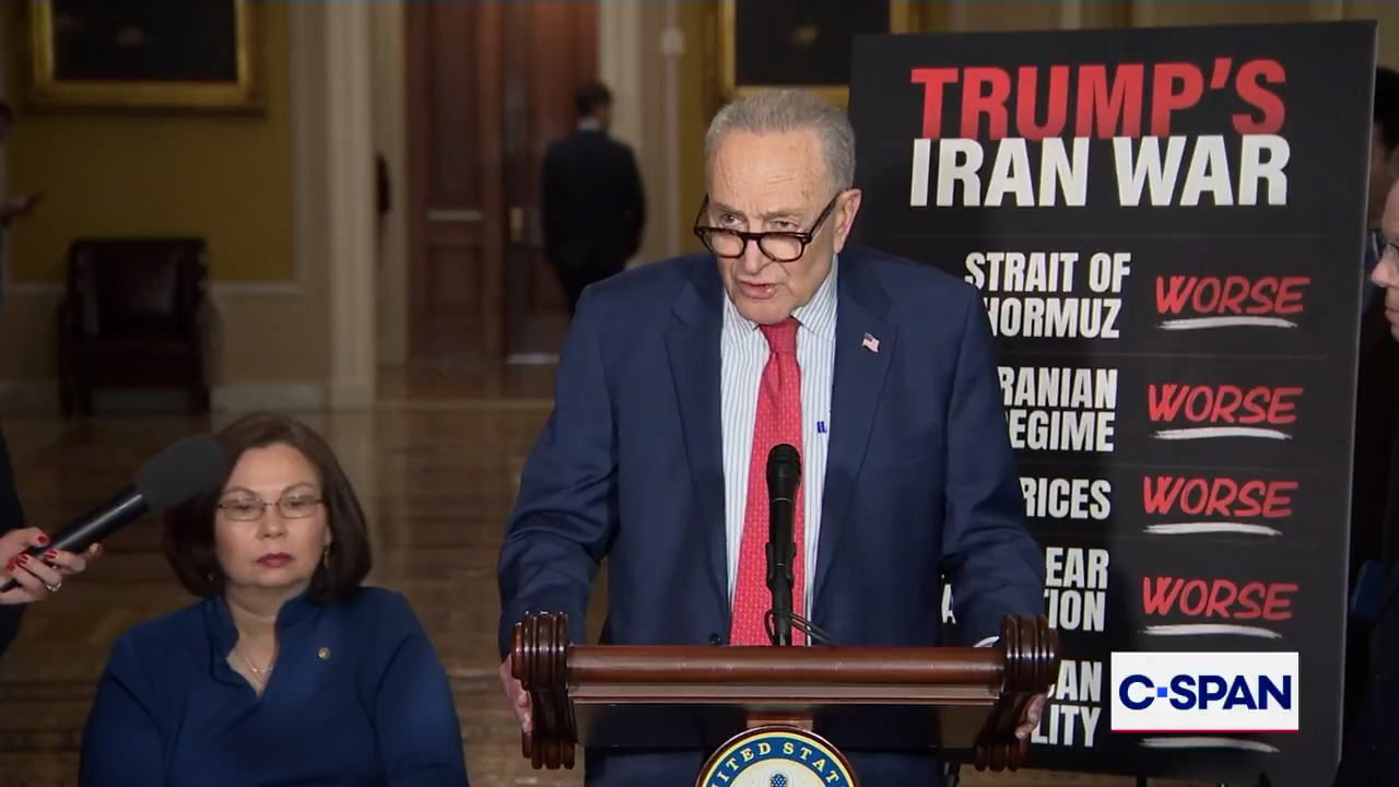 Schumer reacts to Swalwell and Gonzales resignations from Congress