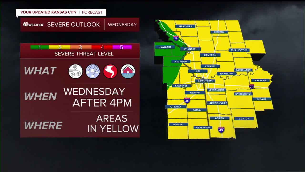 Rounds of storms on the way Wednesday