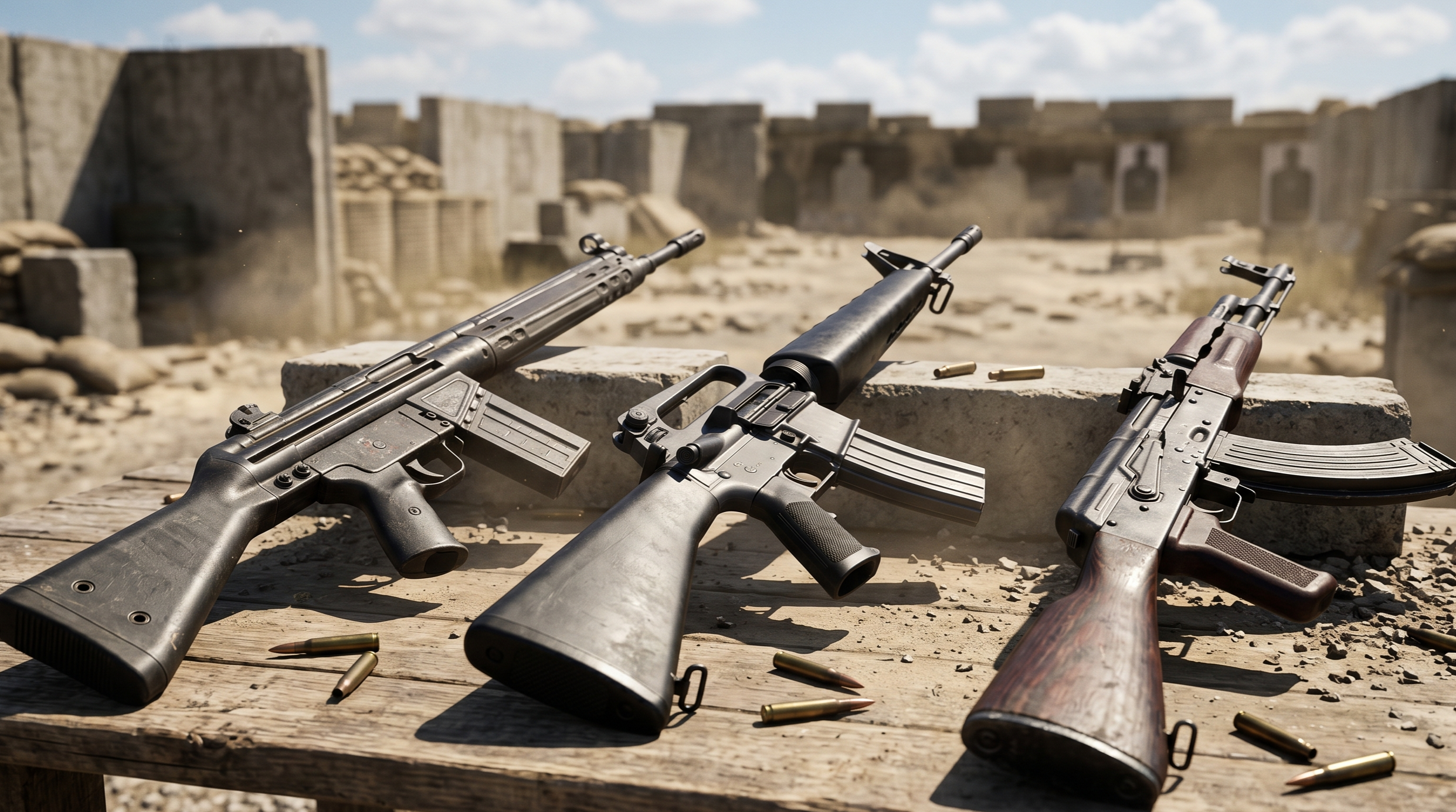 Quel fusil domine vraiment entre AK47, M16 et G3