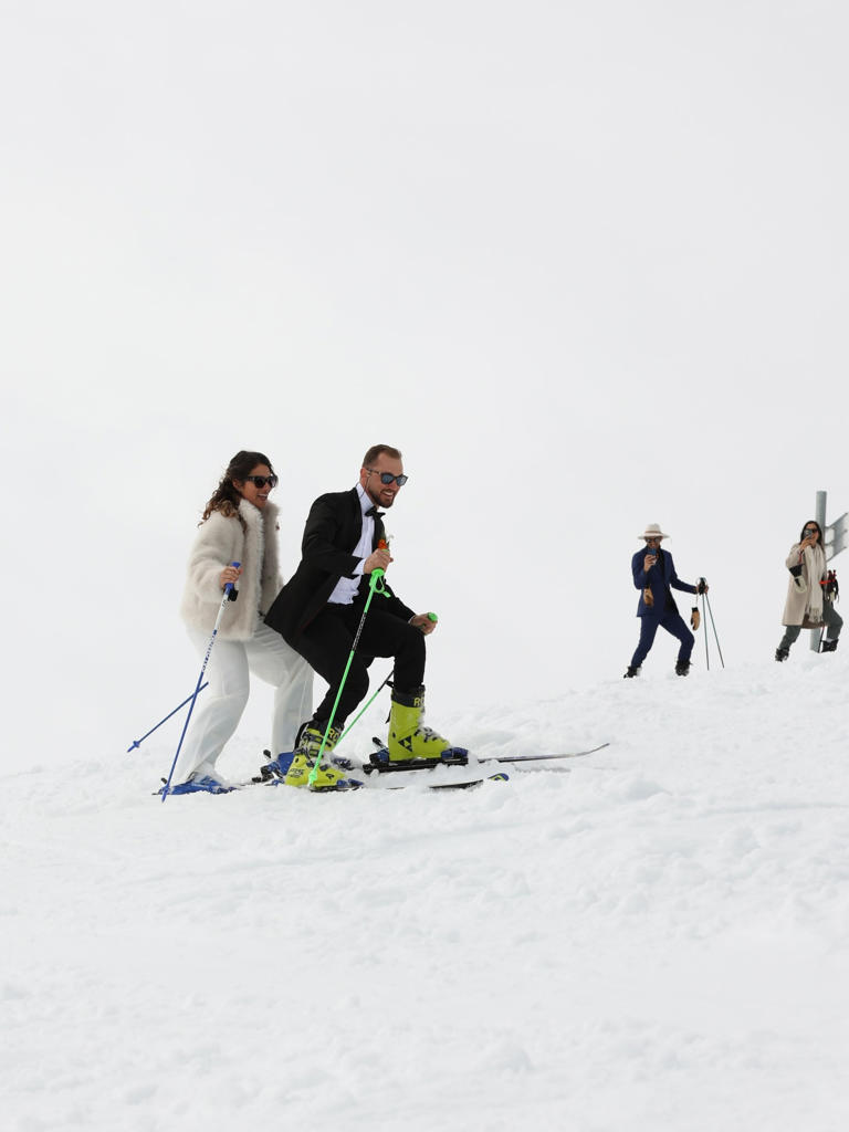 Skirennfahrer Luca Aerni heiratet auf der Piste