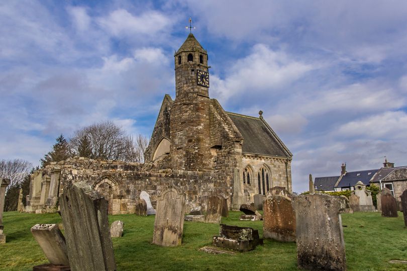 Scottish village with historic castle and oldest working clock in country